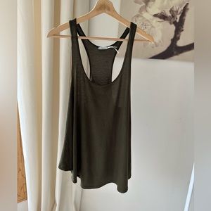 Kimchi Blue by Urban Outfitters Olive Green Tank Top